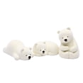thumbnail image 1 of GOOHOCHY 3pcs modelos de osos polar simulados estatua de animales decorativos adornos para el hogar, 1 of 7