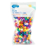 Hello Hobby Multicolor Pony Plastic Beads, 500-Pack, Boys and Girls, Child, Ages 6+