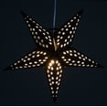 thumbnail image 4 of Noir Black 5 Pointed Paper Star Lantern with 12 Foot Power Cord Included, 4 of 4