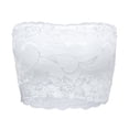 thumbnail image 3 of 3 Pieces Lace Bandeau Bra Tube Top Bra Stretchy Strapless Bandeau for Women Girls, M, 3 of 7
