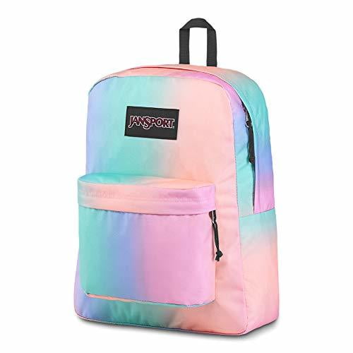 pastel pink jansport backpack