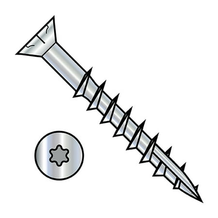 

6X2 6 Lobe Flat Nibs Deck Screw Type 17 2/3 Thread Zinc 1 000HR Salt Spray (Pack Qty 5 000) BC-0632DTF17HC