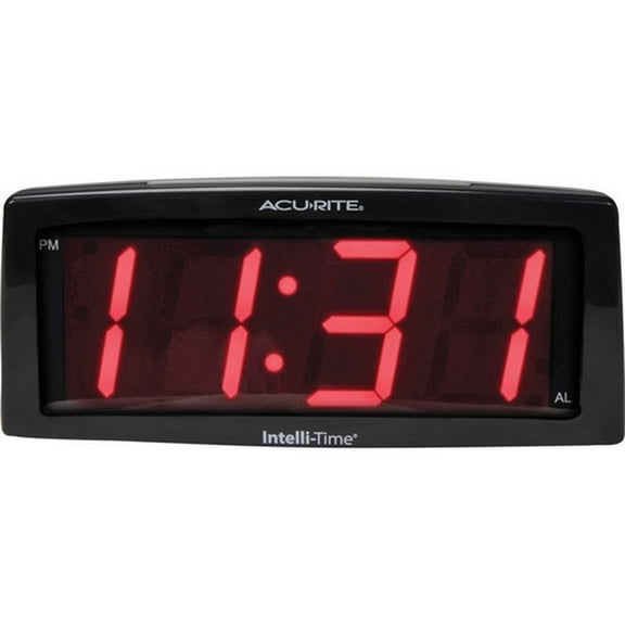 AcuRite 7-inch Intelli-Time Alarm Clock (Pack of 5)