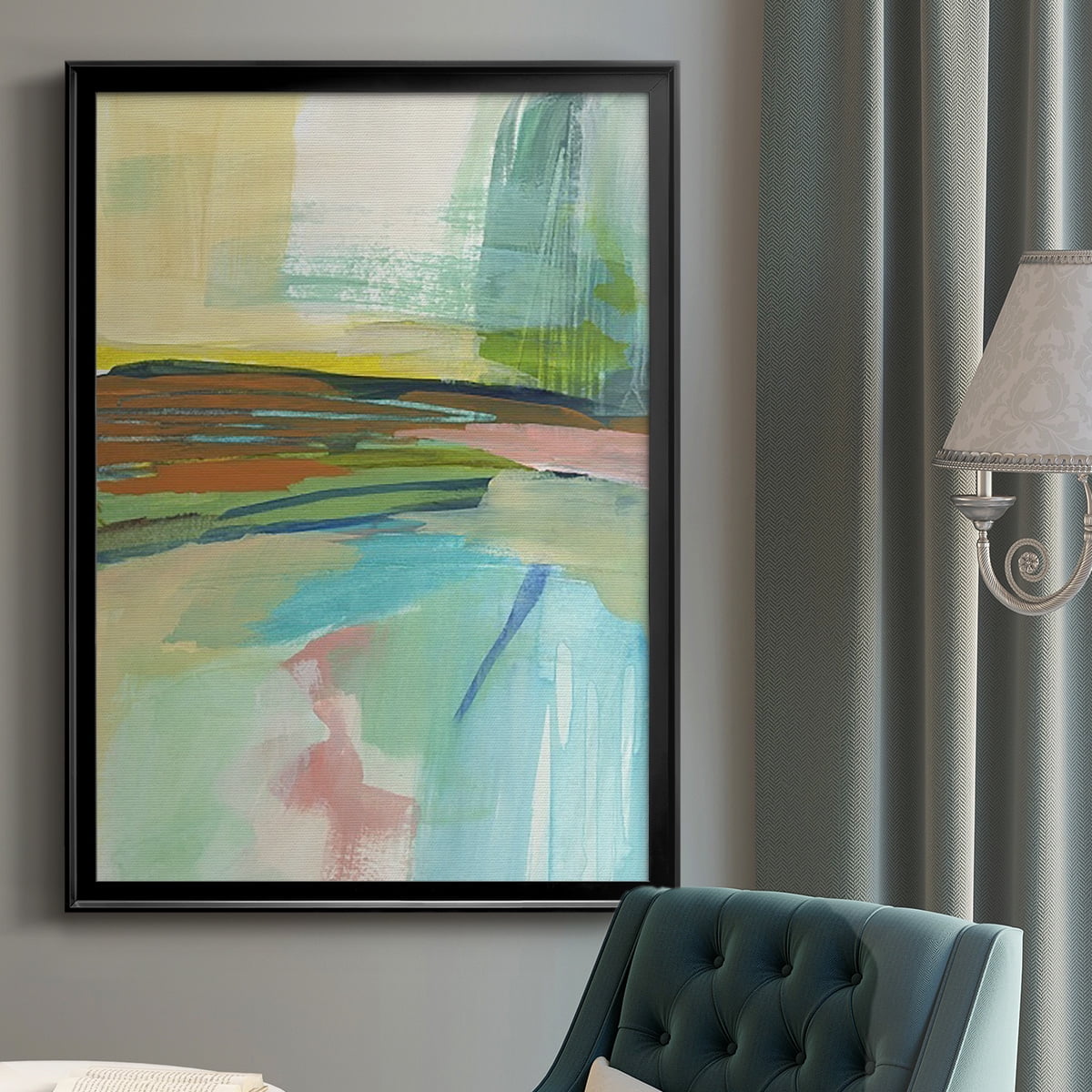 Radiant Horizon IV Premium Framed Print, in Gold, Black, or Silver - Ready to Hang