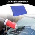 thumbnail image 2 of Unique Bargains 1pc 17x25cm Universal Car Ice Scraper Glove Insulated Warm Mitt Glove W/ Snow Frost Remover Fabric Blue, 2 of 7