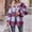 czb# Red445, variant on CUZIBR Womens Casual Jacket Hooded Plaid Long Sleeve Wool Coat With Pocket Mid-Length Cardigan Loose Oversized Strench Coat Dailywear