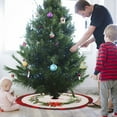 thumbnail image 3 of Dmlowu Christmas Decorations Tree Skirt, Non Slip Christmas Tree Skirt, Wrink Proof Exquisite Christmas Tree Skirts for Holiday Party Christmas Decorations(35.4"/90cm), 3 of 9
