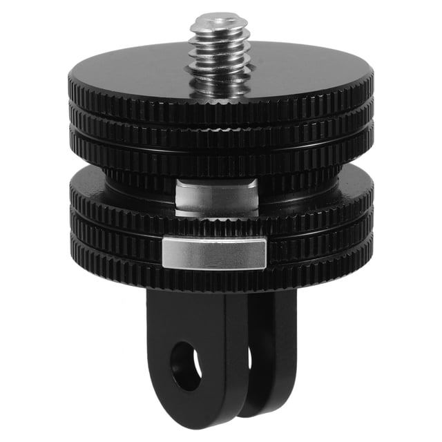 KAKOWELY camera tripod adapter Precision Camera Tripod Adapter Mount 360 Rotatable 1/4 Quick Release Base Action Camera Accessories Action Camera Rotating Base Compatible For GOPRO