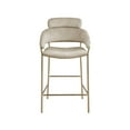 thumbnail image 5 of Meridian Furniture Yara Stone Velvet Counter Stool, 5 of 6