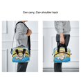 thumbnail image 6 of Meal Bag Large Capacity Handheld Lunch Bag Crossbody Insulated Bag for Office, Picnic, Travel Astronaut Capibara, 6 of 6