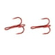 thumbnail image 4 of Anzuelo de pesca Jadeshay 100 piezas Anzuelos triples rojos, 4 of 8
