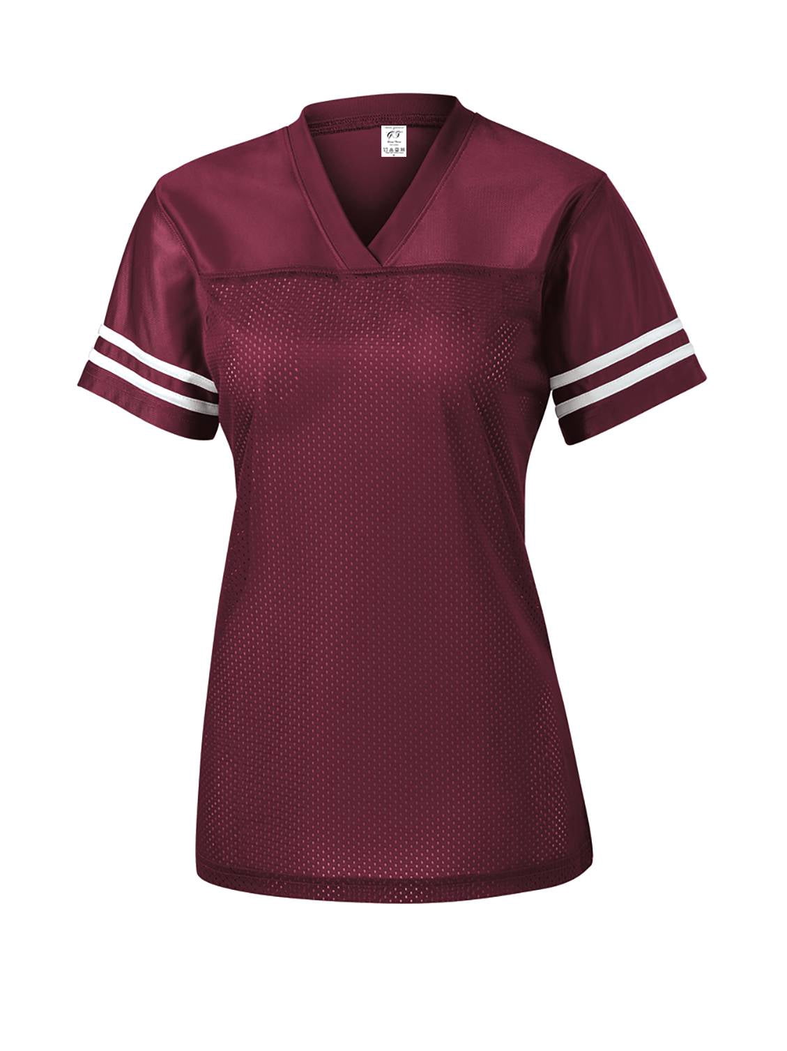 Gravity Threads Womens Replica Jersey Shirt - Maroon/White - X-Large
