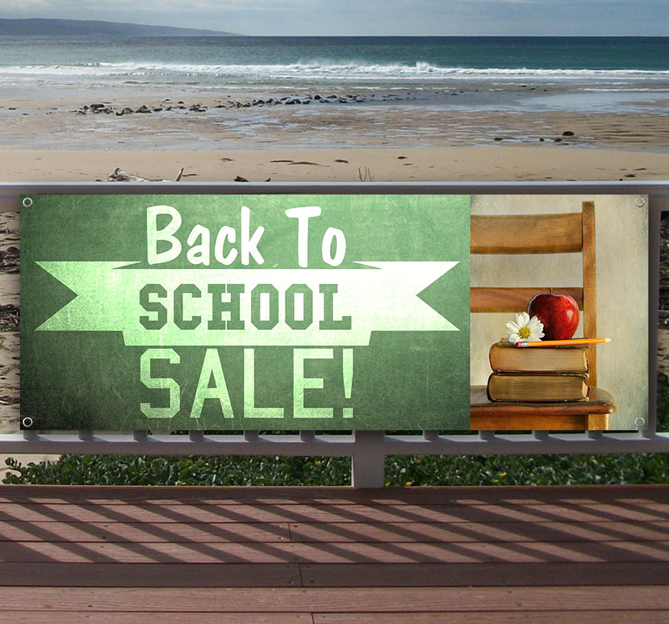 BACK TO SCHOOL SALE Advertising Vinyl Banner Flag Sign Many Sizes USA
