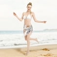 thumbnail image 5 of Disketp Tropical Leaves Women Swimsuit Cover Up Short Chiffon Summer Beach Sarong Bikini Wrap Skirt Bathing Suit, 5 of 7