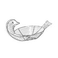 thumbnail image 3 of Cesta de alambre de Metal para huevos, soporte para huevos de gallina, adorno elegante, cesta de frutas única y ligera, organizador de almacenamiento Plata, 3 of 8