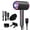 Gray, variant on Professional Ionic Hair Dryer, Powerful 1600W Fast Drying Low Noise Blow Dryer with Concentrator Nozzle Diffuser Attachments for Home Salon Travel,ALCI Safety Plug