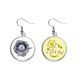 thumbnail image 1 of Brújula Flor patron Estrellas Art Pendiente Sol Flor Pendiente Joyas Moda Unbranded M, 1 of 3