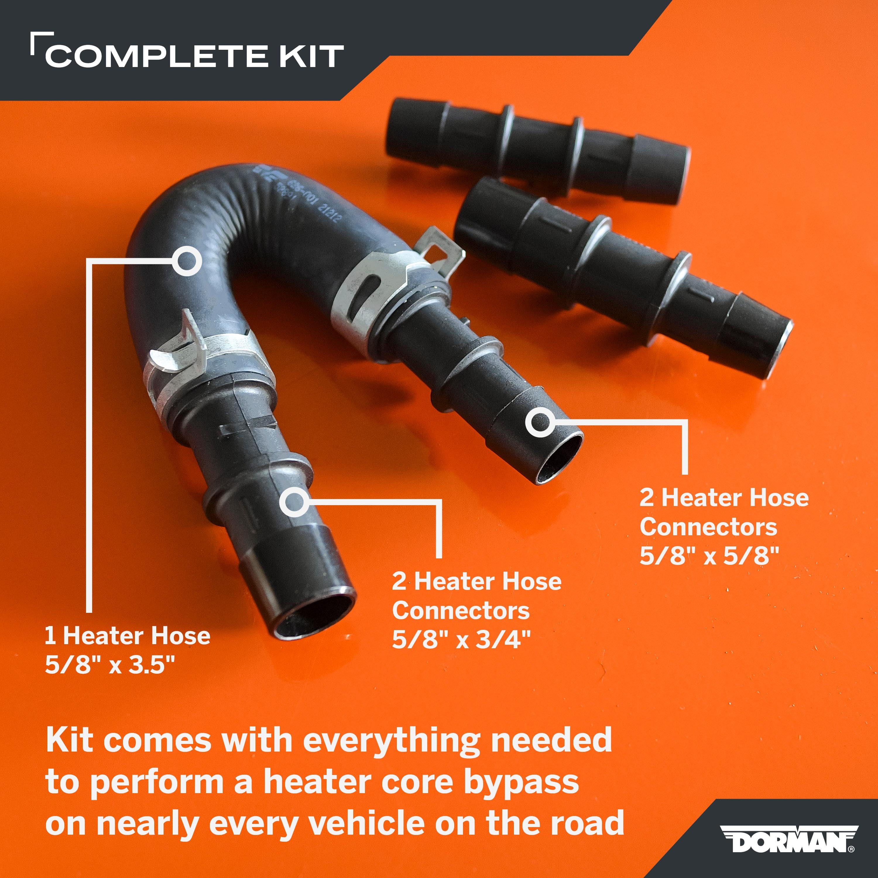 Dorman 626-001CD Engine Heater Core Bypass Kit