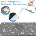 thumbnail image 2 of 2Pcs Washable Pee Pads for Dogs TeqHome Reusable Pet Training Pads Waterproof Non-Slip for Puppy Kittens Dogs Cats M, 2 of 11