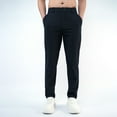 thumbnail image 4 of Gyexs Mens Dress Pants Athletic Fit Elastic Waist Flat Front Dress Slacks Lightweight Outdoor Summer Twill Trousers with Pockets Dark Blue, Szie XXXXL, 4 of 4