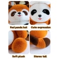 thumbnail image 6 of Goowood Red Panda Plush Panda Stuffed Animal 2 in 1 Cute Panda Plushie Toy Soft Red Panda Stuffed Animal Pillow for Kids Adults 13.7 Inch, 6 of 8
