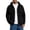 Black, variant on Men's Fall Winter Jackets Hooded Button Down Loose Jacket Drawstring Fashion Casual Top