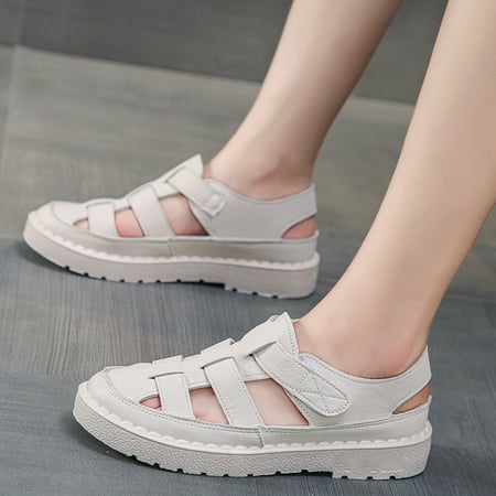 

Roman Sandals Schoolgirl All-Match Summer Flat Thick Sole Outdoor Women Shoes