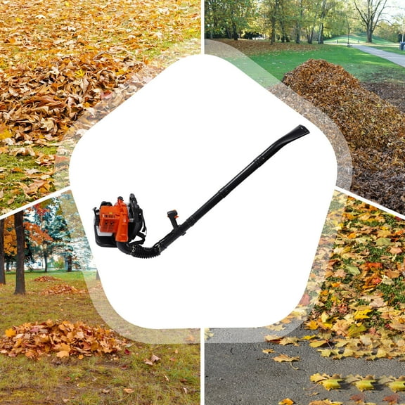 1.25KW 7000r/min 42.7CC Plastic Backpack Leaf Blower, Gas Powered Leaf Blower, 2 Stroke Backpack Blower