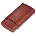 thumbnail image 3 of Visol Cuero Genuine Tan Leather 3-Finger Cigar Case, 3 of 3