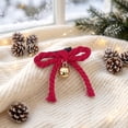 thumbnail image 5 of Christmas Decorations Bows, Party Atmosphere Decorations 10Pcs, 3.4x3.0in for Tree Wreath Wall Window Holiday Party Decor, 5 of 5