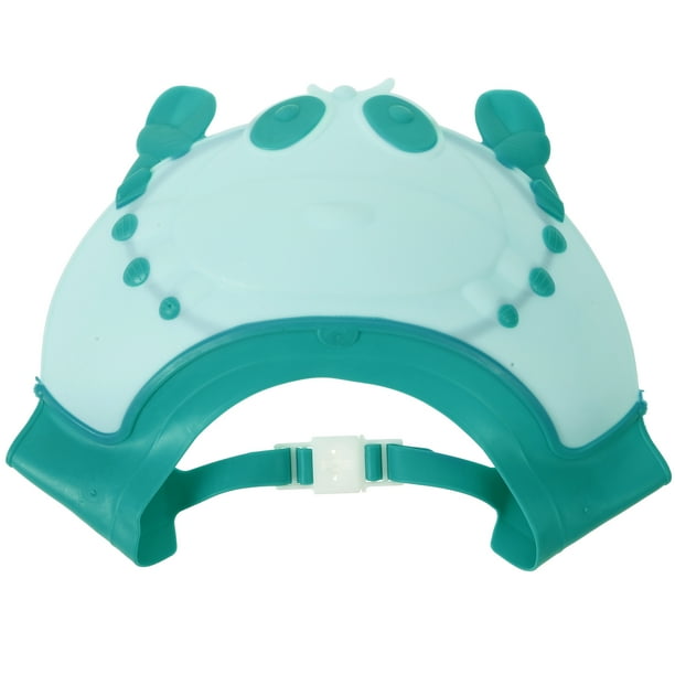 Gorro de ducha ajustable para bebé - Visera de baño con protector para el cabello y orejeras para niños. Protección para ojos y oídos.