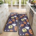 thumbnail image 4 of Kitchen Rugs Sets Of 2,Halloween Ghost & Pumpkin Pattern Anti Fatigue Kitchen Mat Rugs Non Slip Washable,Decorative Kitchen Floor Mats for Kitchen,Sink,Laundry,17"x47"+17"x47", 4 of 5