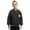Black, variant on Boys Girls Varsity Jacket School Uniform Children Baseball Jacket with Pocket Casual Daily Wear Black 120/XXL