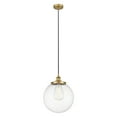 thumbnail image 4 of Innovations Lighting  Beacon - 1 Light 14" Cord Hung Mini Pendant Antique Brass/Clear, 4 of 5