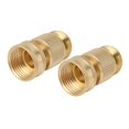 thumbnail image 2 of Conector rápido de manguera de agua, adaptador de montaje de manguera de jardín macho y hembra de latón de 3/4 pulgadas para reparación, 2 uds., 2 of 5