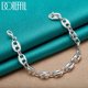 thumbnail image 1 of CJie-pulsera de cadena clásica Simple de oro de 18K para mujer y hombre, de Plata de Ley 925, joyería de moda para fiesta de compromiso y boda, 1 of 2
