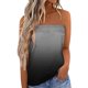 thumbnail image 1 of Gibobby Mujeres Gradient Strapless Bandeau Tank Casual sin mangas Summer Vacation Loose Holiday Top Shirt Blusa Mujeres Tanks Top(Gris,G), 1 of 4