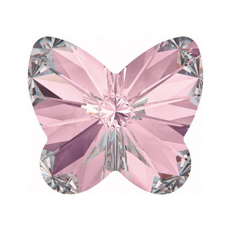 - Swarovski Crystal, #4748 Rivoli Butterfly Rhinestones 5mm, 6 Pieces, Light Amethyst F