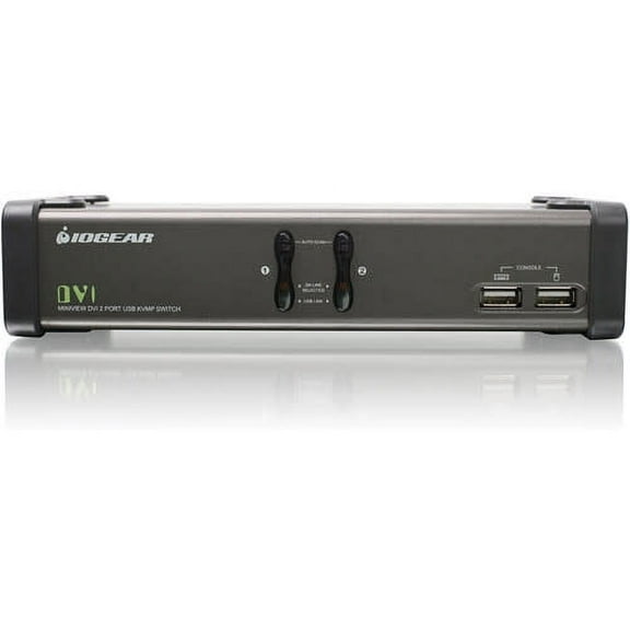 2PORT DVI KVMP SWITCH W/CABL AUDIO MIC USB 2.0 TAA COMPLIANT