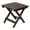 Brown, variant on Pemberly Row Adirondack Square Cedar Wood Foldable End Table in Brown