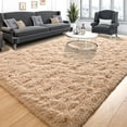 thumbnail image 2 of Super Soft Fluffy Rug for Bedroom, Modern Shaggy Rug Fuzzy Kids Rug for Living Room, Plush Indoor Nursery Home Decor Rug with Non-Slip Bottom, Beige, 6 X 9 Feet, 2 of 16