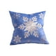 thumbnail image 2 of Decoraciones navideñas, adornos navideños, funda de cojín con copos de nieve navideños, funda de cojín con cierre de cremallera invisible, una funda de almohada, sin relleno, funda de almohada de poli, 2 of 6