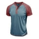 thumbnail image 5 of pstuiky camisetas para hombre, Blusa informal de manga corta con cuello vuelto y media cremallera para hombre camisetas de hombre s, 5 of 6