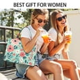 thumbnail image 4 of Large Capacity Tote Bag,Pioneer Flower Floral Print Pattern Handbag Fashion Luxury Tote Bag,15.7"x13"x 5.1" Inches,Laptop Compatible, 4 of 4