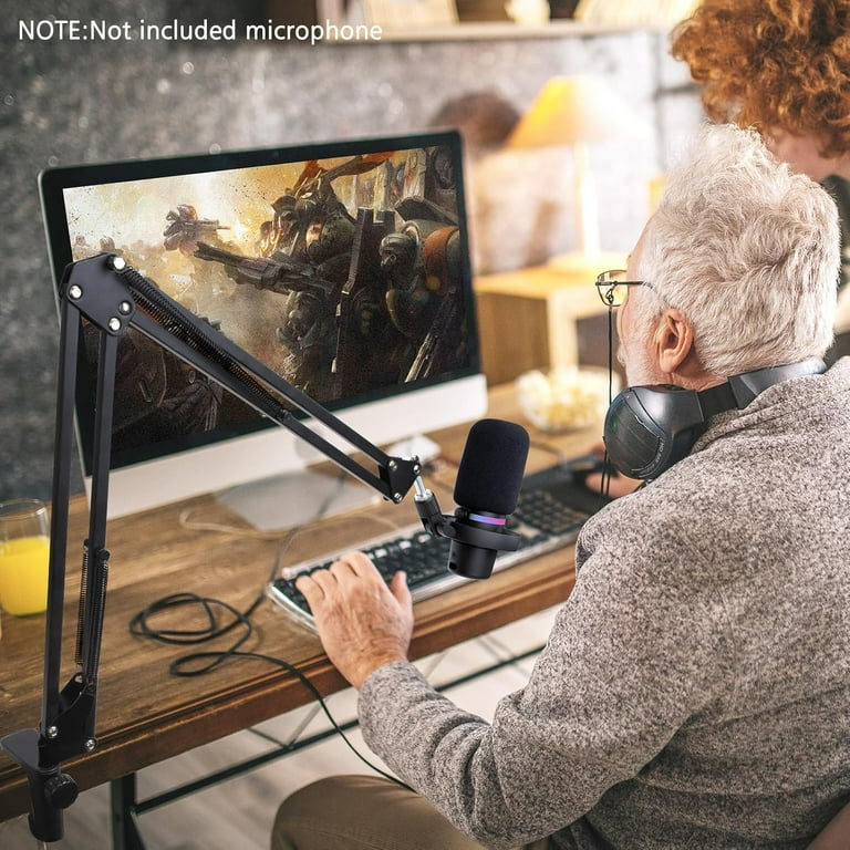 SUNMON Adjustable Microphone Boom Arm for HyperX DuoCast, Stable