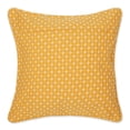 thumbnail image 2 of Honey Gold Dobby Plus Recycled Cotton Pillow Cover 18x18 (Set of 2), 2 of 3