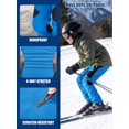 thumbnail image 4 of liyiyiyia Boys Snow Ski Pants Hiking Kids Girls Warm Snowboard Softshell Pants Outdoor Waterproof Windproof Fleece Lined Trousers Light Blue 4-5 T, 4 of 7