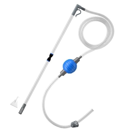 QHUDLV Aquarium Clean Vacuum Water Change Siphon Gravel Cleaner Fish Tanks Pump Filter