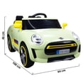 thumbnail image 4 of Carro Montable Electrico The Baby Shop para niños Cooper con control remoto Luz Led 12v verde, 4 of 7