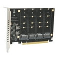 thumbnail image 4 of Adaptateur Double M.2 PCIE, Carte Adaptateur à Opération Stable Structure Ferme pour Ordinateurs PH44, 4 of 8